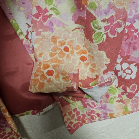 Coldwater Creek Pastel Colors Jacket Linen Silk Blend Size Large RN 98516 - Picture 6 of 11